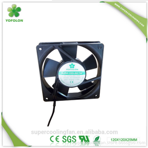 120x120x25mm 1225 Two ball bearing 220V AC Cooling Fan for server